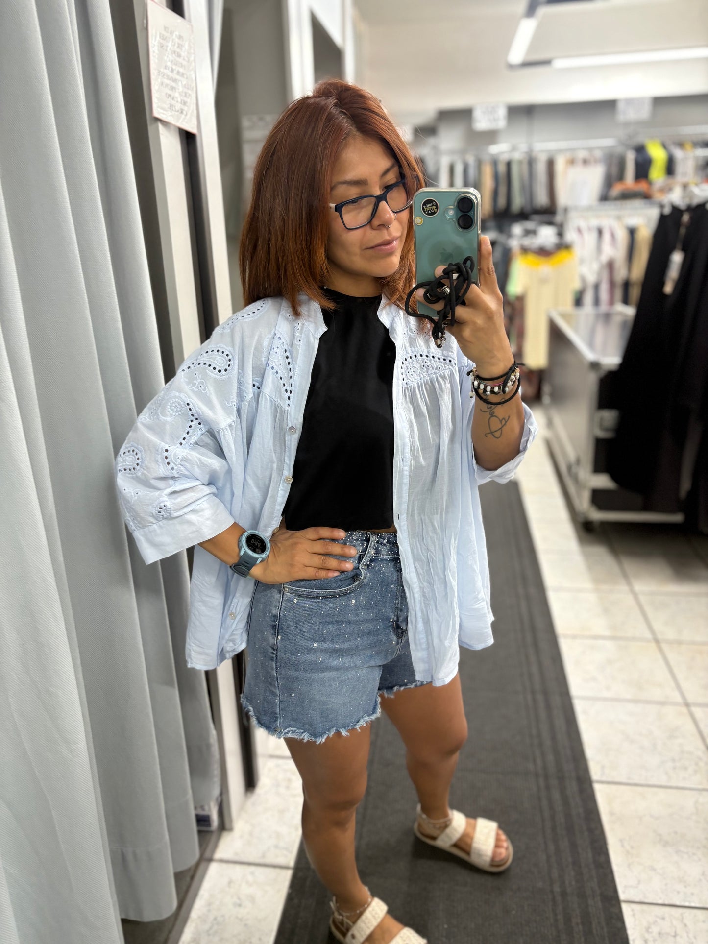 Camicia donna over, sangallo NANEBI