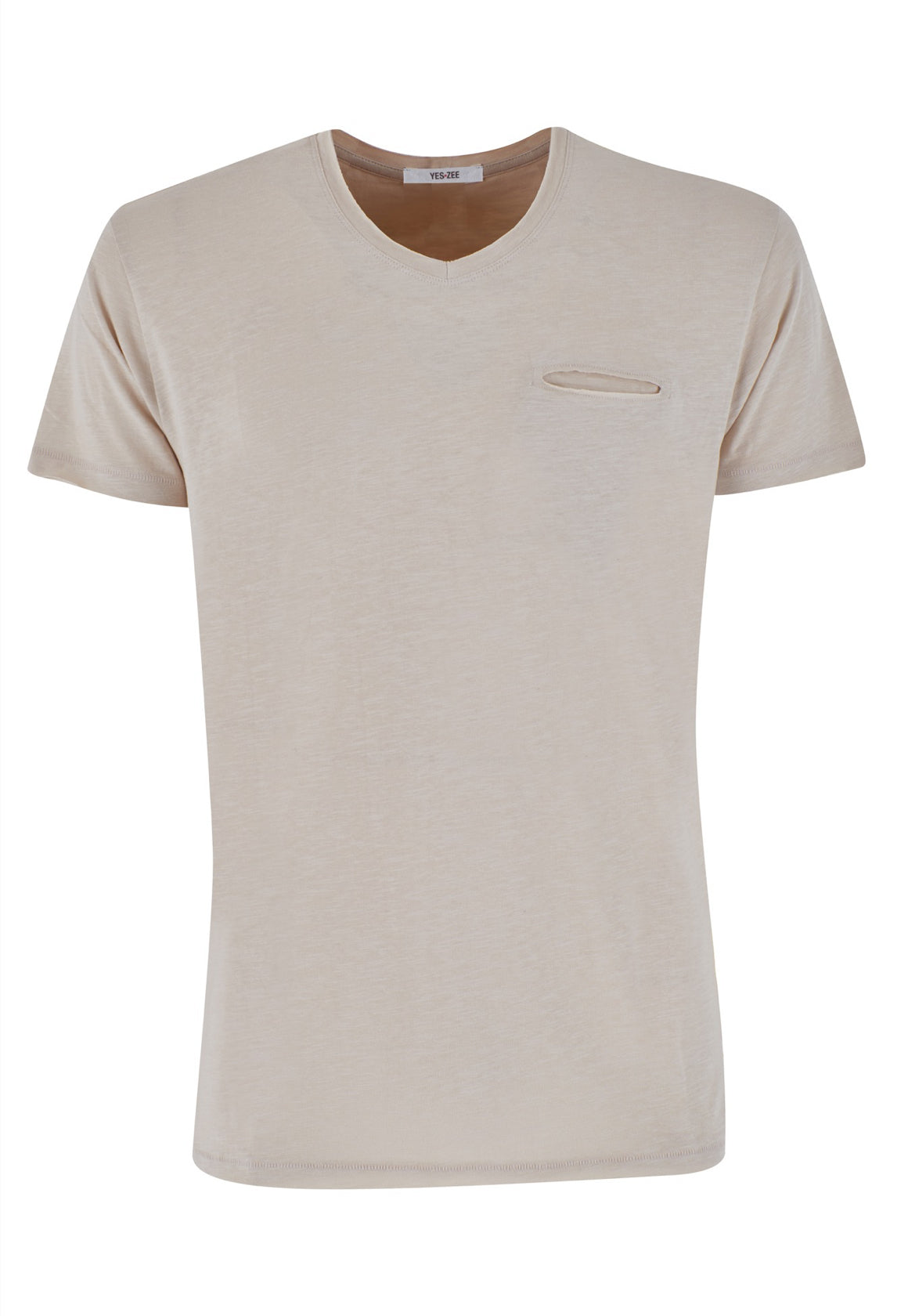 T-shirt uomo scollo a V taschino YES ZEE