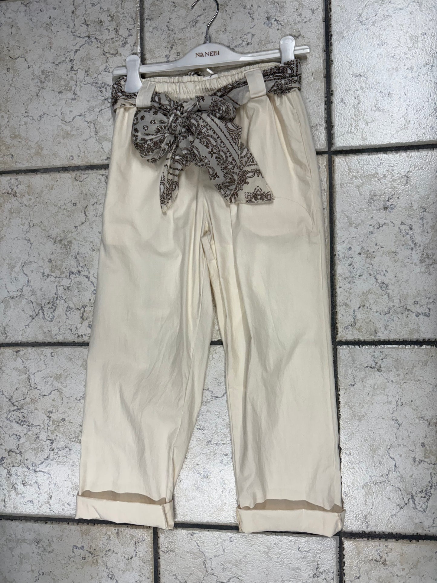 Pantalone donna cintura bandana NANEBI