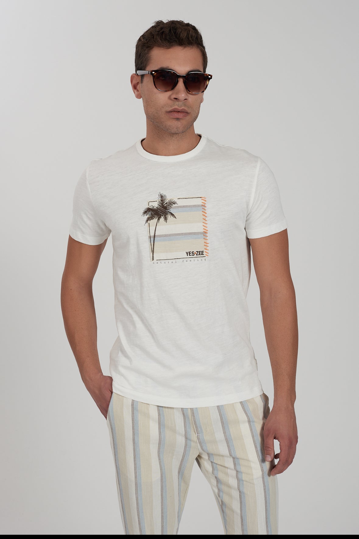T-shirt uomo palma YES ZEE