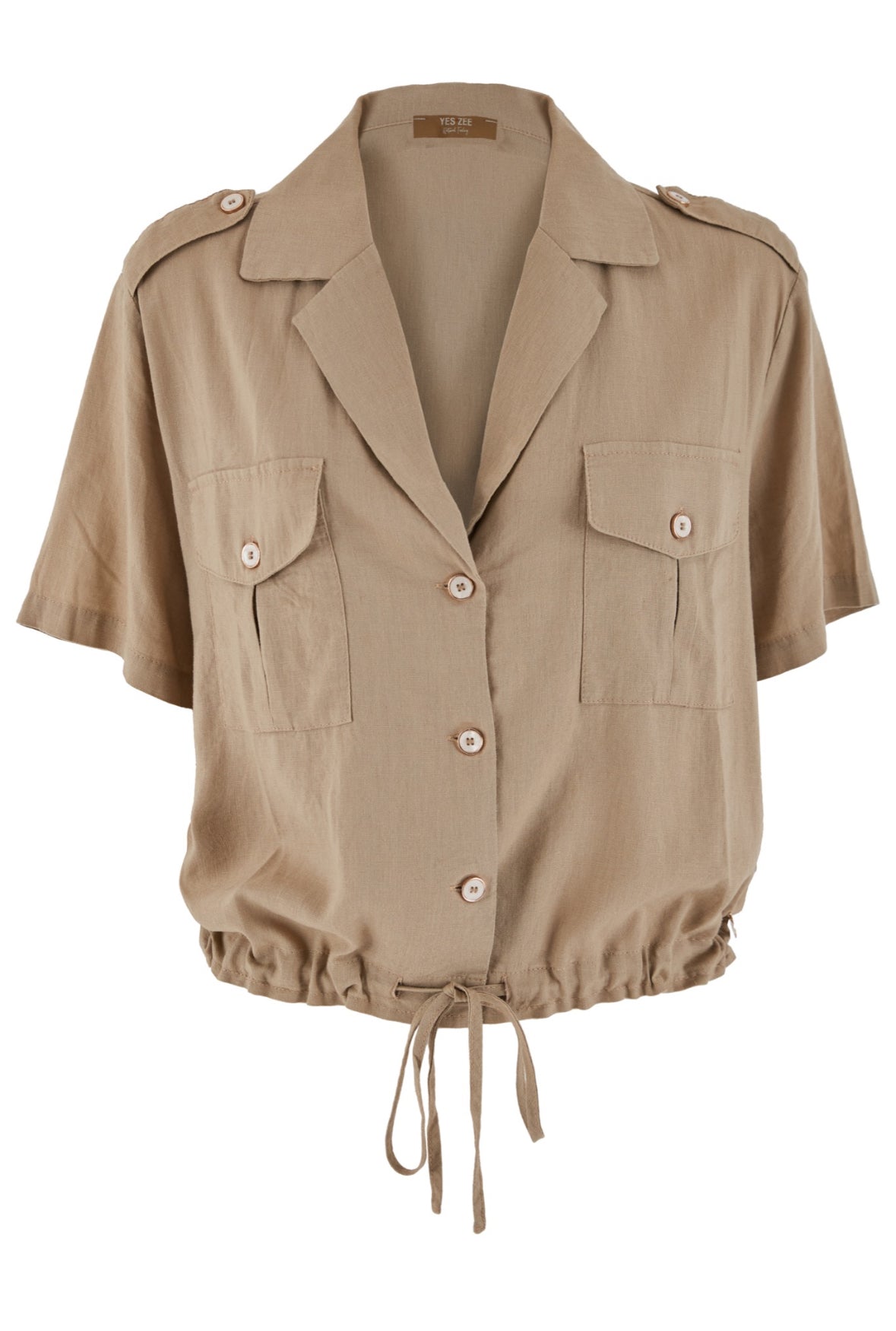 Camicia donna con coulisse in vita YES ZEE