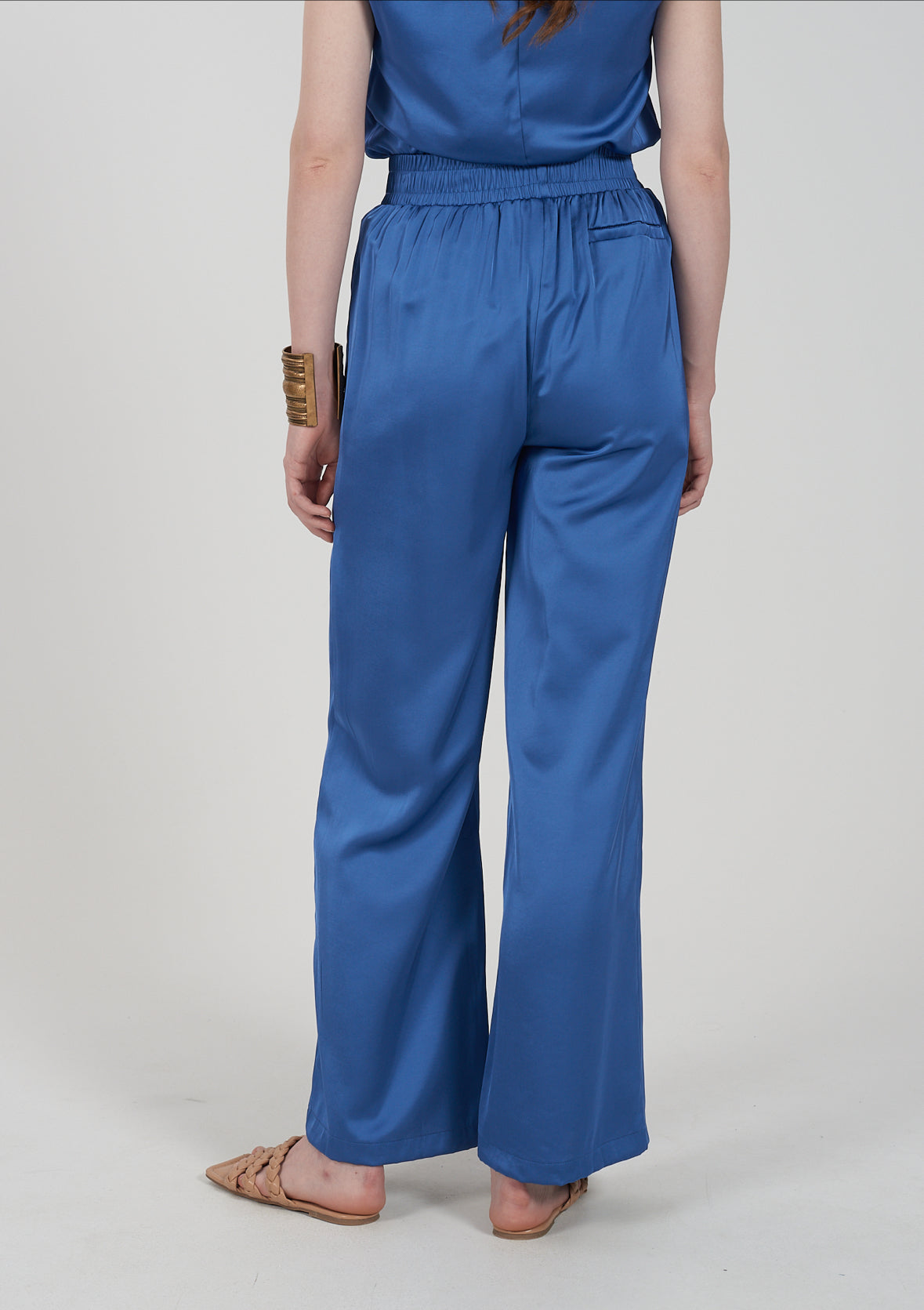 Pantalone donna viscosa di raso YES ZEE