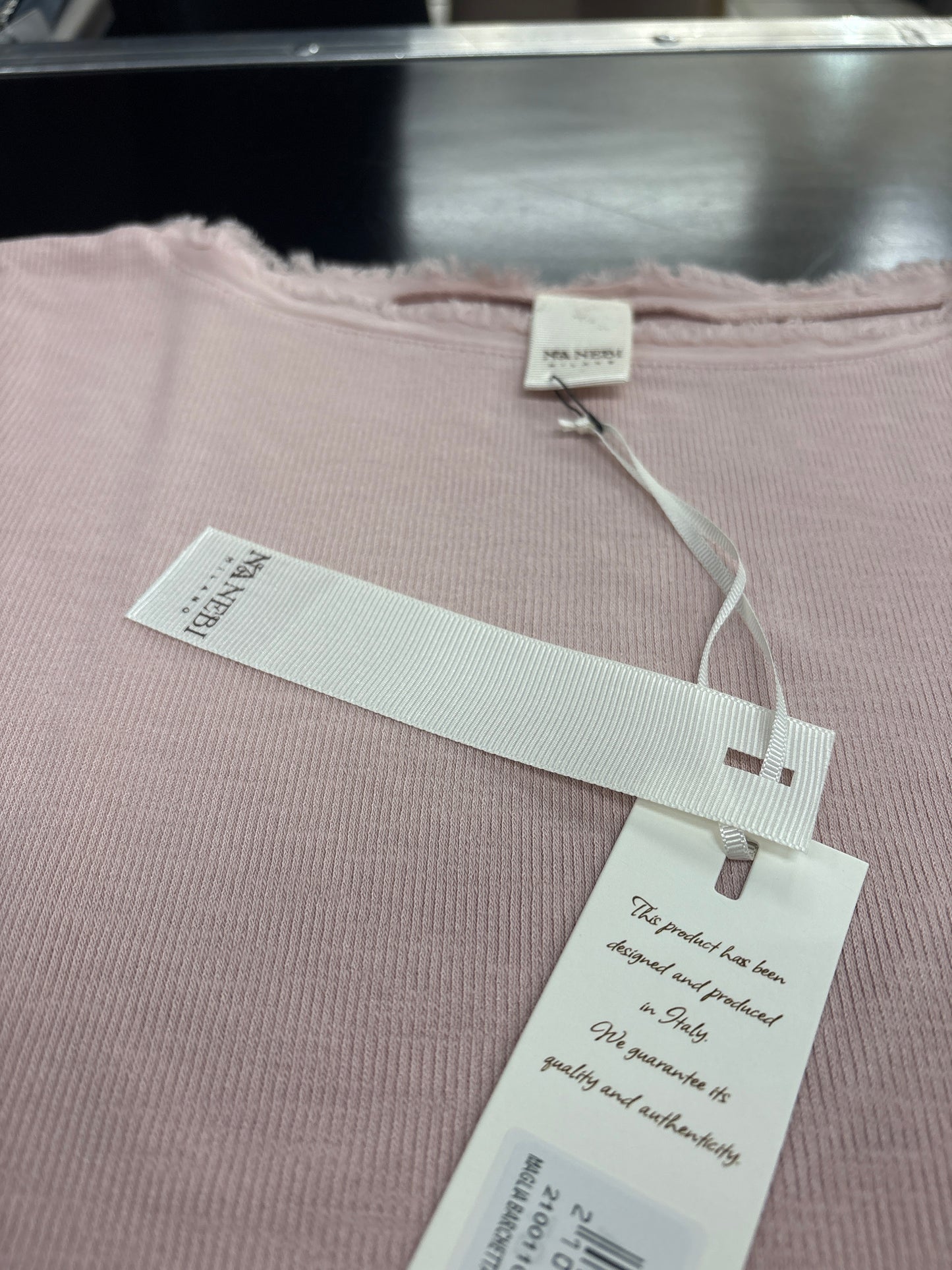 Maglia donna manica lunga barchetta NANEBI
