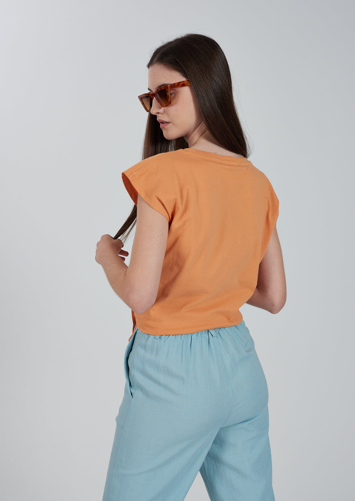 T-shirt donna nodo davanti YES ZEE