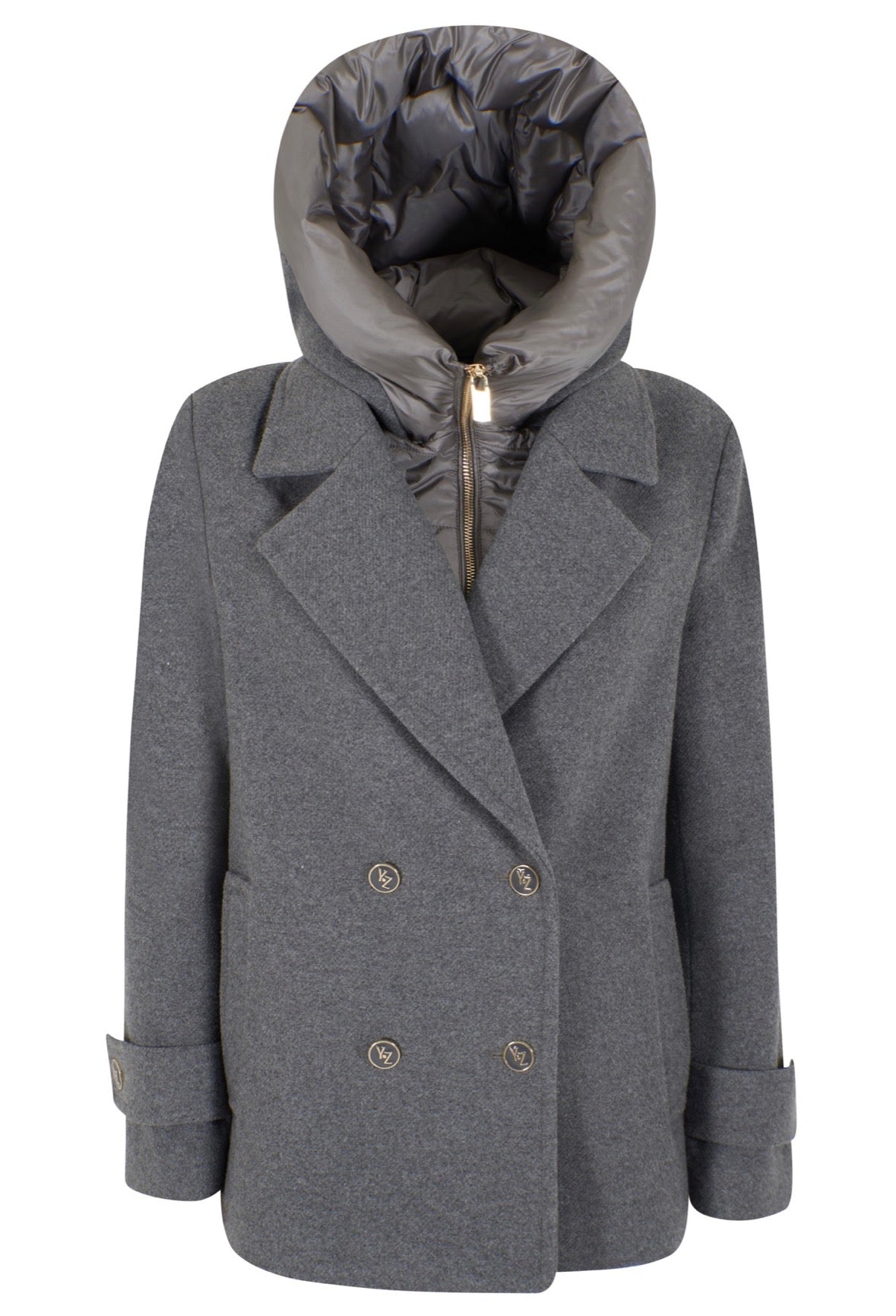 Cappotto donna corto doppiopetto YES ZEE