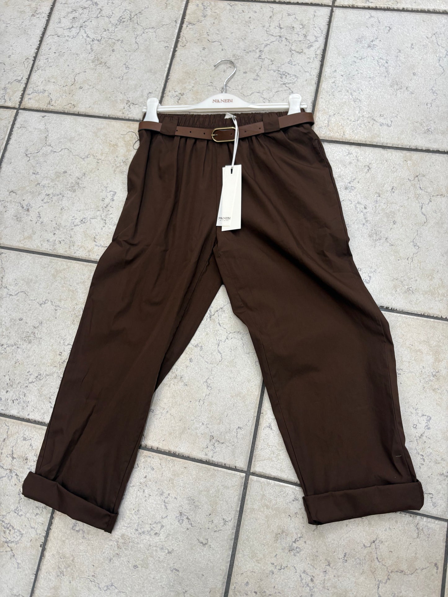 Pantalone donna cintura bandana NANEBI