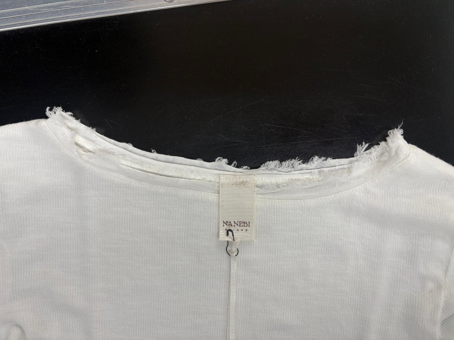Maglia donna manica lunga barchetta NANEBI