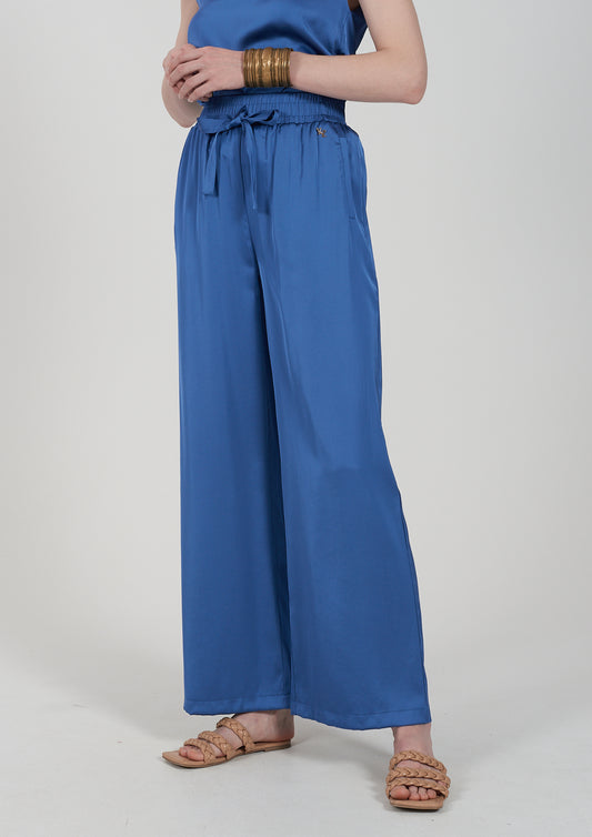Pantalone donna viscosa di raso YES ZEE