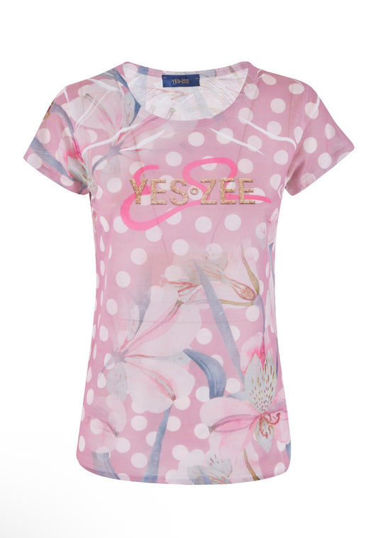 T-shirt donna stampa sublimatica YES ZEE