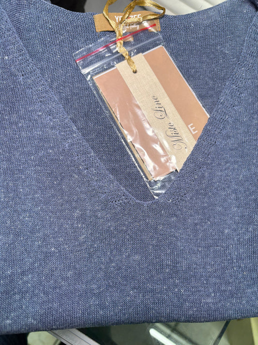 Maglia donna smanicata misto lino YES ZEE