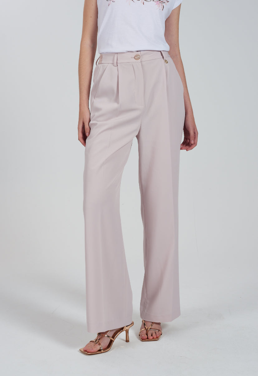 Pantalone donna chinos con elastico vita dietro YES ZEE