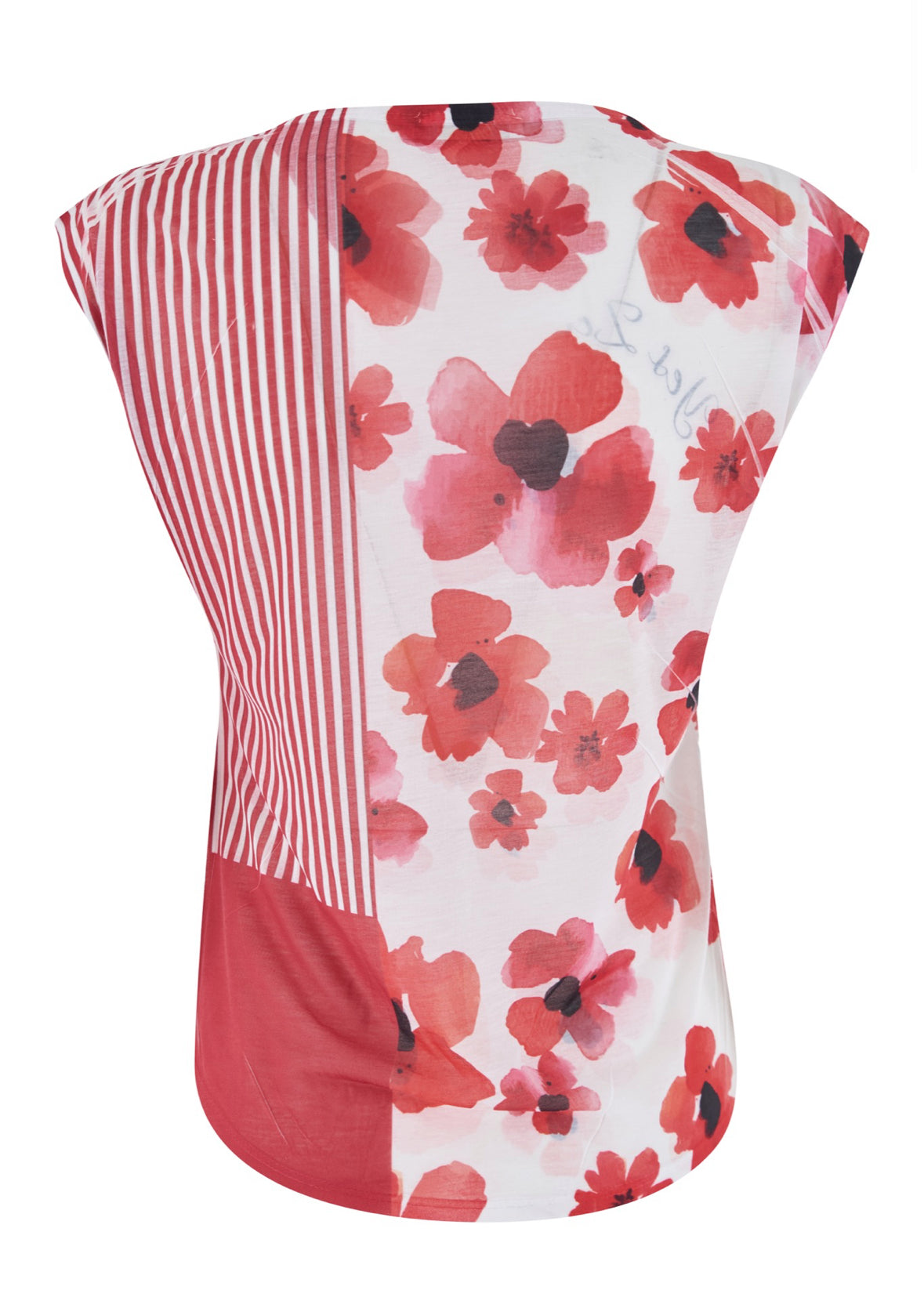 T-shirt donna smanicata stampa sublimatica