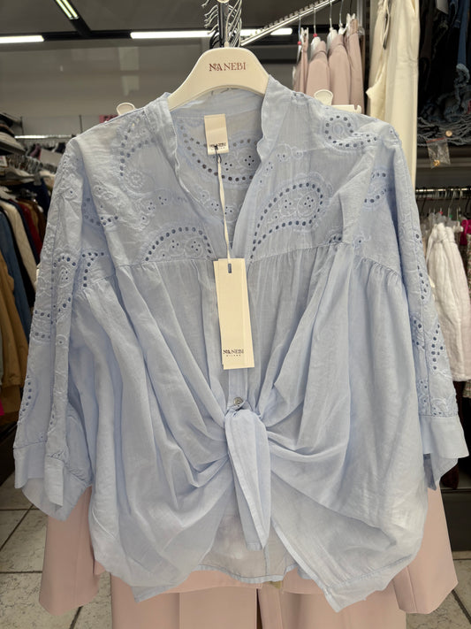 Camicia donna over, sangallo NANEBI