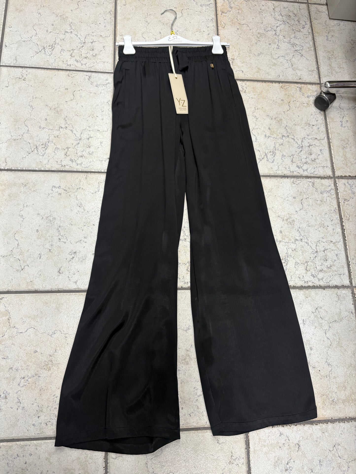 Pantalone donna viscosa di raso YES ZEE