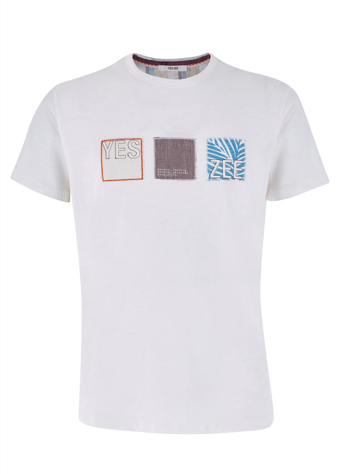T-shirt uomo quadrati YES ZEE