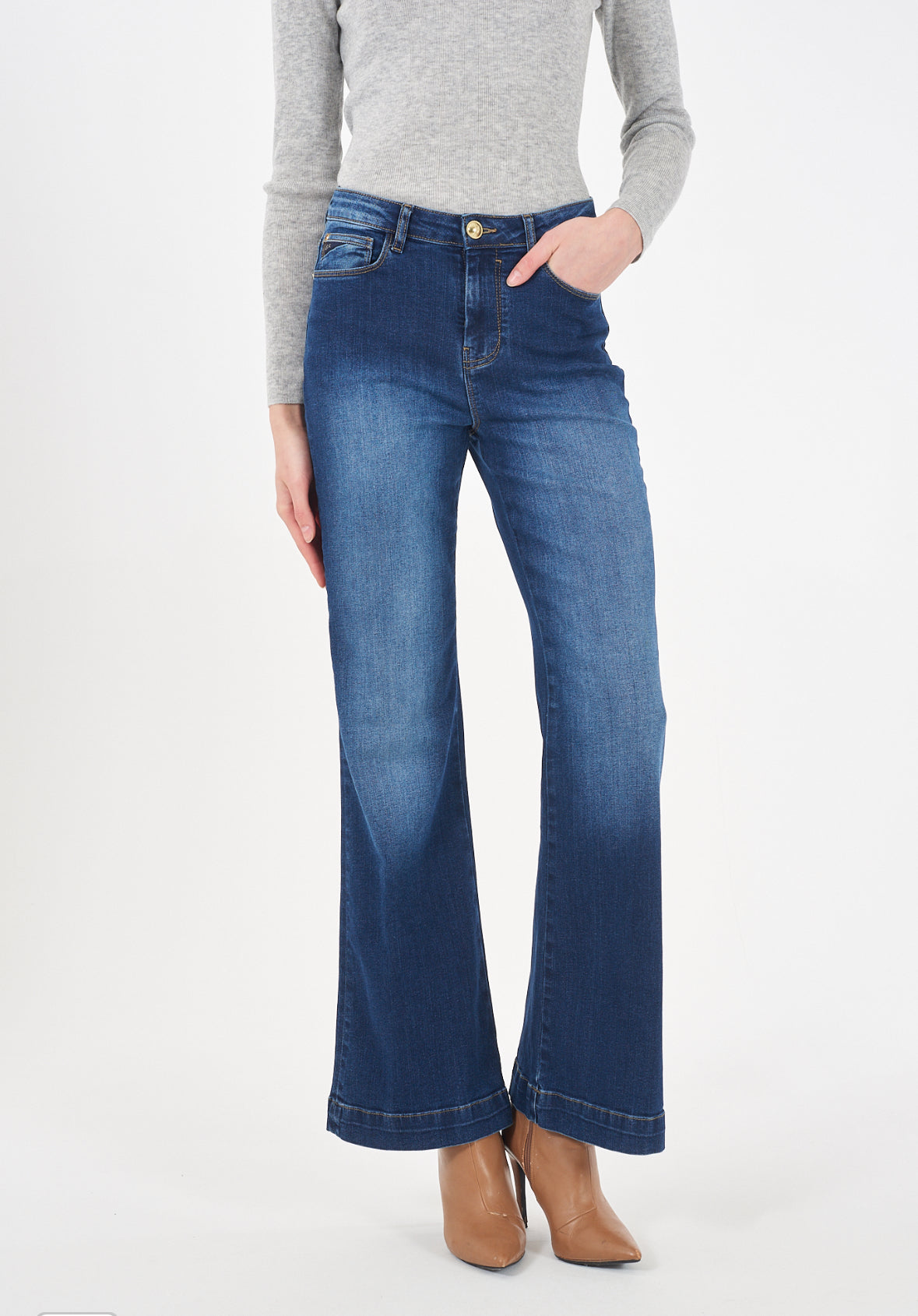Jeans donna flare YES ZEE